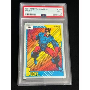1991 Marvel Universe Bucky‎ Legends #140 PSA Mint 9 Comic Trading Card